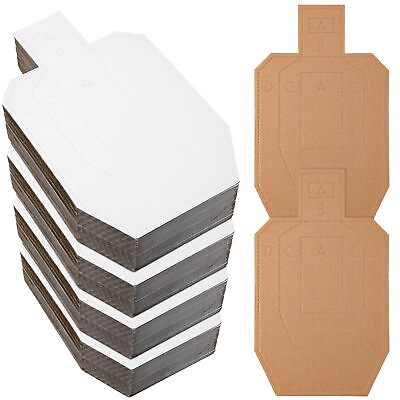 #ad 100 Pcs USPSA IPSC IDPA Shooting Cardboard Targets for Shooting Competition T...