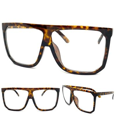 #ad Oversized Exaggerated Vintage Retro Style Clear Lens EYE GLASSES Tortoise Frame