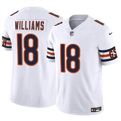 #ad Chicago Bears #18 Caleb Williams Men#x27;s 2024 Vapor Stitched Jersey