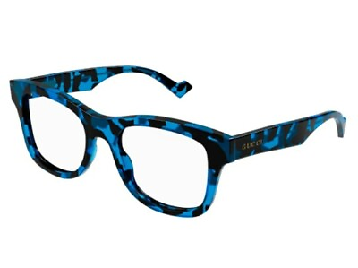 #ad Gucci Men#x27;s Eyeglasses GG1332O 006 Havana Rectangular Frames Demo Lens 54 mm