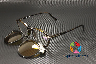 #ad Tom Ford FT5823 H B 052 Plastic Dark Havana 50 mm Men#x27;s Eyeglasses