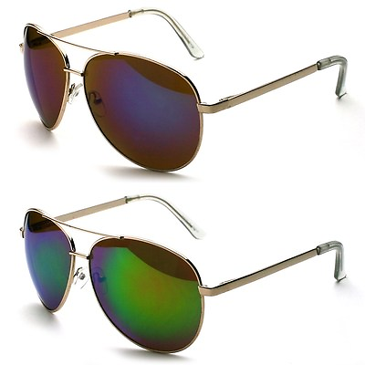 #ad NEW Classic Retro Men#x27;s Fashion Aviator Vintage Designer Sunglasses Gold