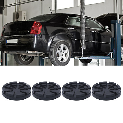 #ad 4Pcs Round Rubber Arm Pads Lift Pad For For Auto Lift Car Truck Hoist Heavy Duty