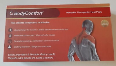 #ad Therapeutic Heat Pad by Body Comfort Reusable Extra Large Neck and Shoulder