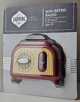 #ad Mini Retro Radio Hi fi Sound Battery Power Auto Scanning Dashing Fine Gifts VTG $15.99