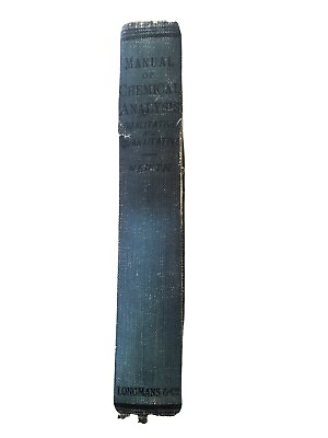 #ad Manual of Chemical Analysis Qualitative amp; Quantitative Hardcover GS Newth 1923