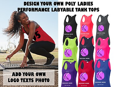 #ad Ink Stitch Design Your Own Custom Printed Women Layable Poly Tank Tops