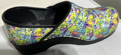 #ad Sanita Womens Colorful The Original Danish Clogs Texture Shoes Size 8.5
