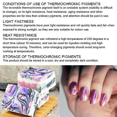 #ad Thermochromic Powder DIY Mineral Thermochromic Powder Non‑toxic Cosmetics