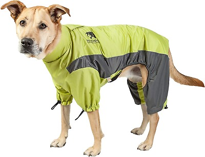 #ad Touchdog Dog Waterproof Rain Jacket Size Medium Green Snowproof Windproof