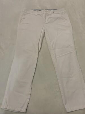 #ad Jcp Cropped White Pants Women#x27;s Size 2