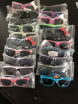 #ad Lot of kids sunglasses. 20 Pairs for $28. Price Cannot be beat