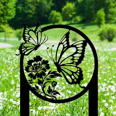 #ad Butterfly Garden Stake Sign Mother#x27;s Day Gift Metal Outdoor Gift Idea For Mom