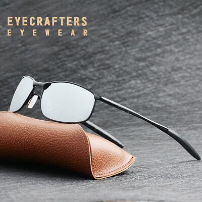 #ad Polarized Mens Sunglasses Fishing Driving Sports Aviator Glasses UV400 Shades