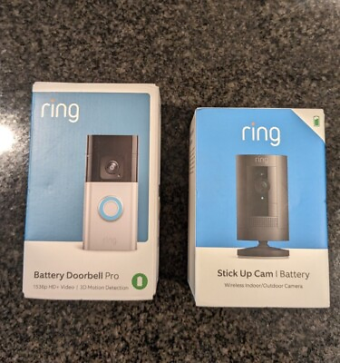 #ad Ring Doorbell Pro Ring Stick Up Cam $300 Value