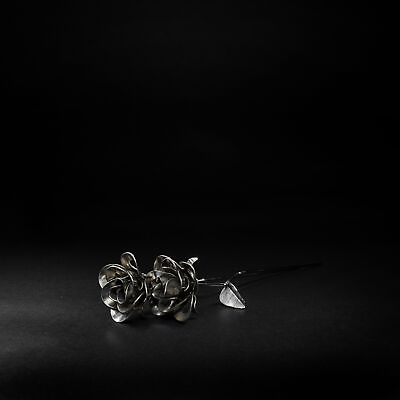 #ad Two Metal Roses Metal Rose Pair Metal Rose Sculptures Steampunk Roses Two We