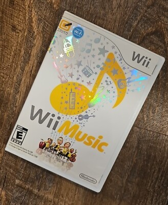 #ad Wii MUSIC NINTENDO Wii 2008 COMPLETE WITH MANUAL CIB 🎶🎵