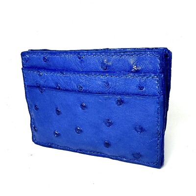 #ad Ostrich card holder card case wallet luxury exotic wallet bespoke handmade
