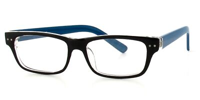 #ad Soho 1010 by Vivid Black Crystal Blue Womens Designer Reading Glasses PICK POWER