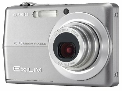 #ad Ex Z600 Silver Casio Exilim Digital Camera