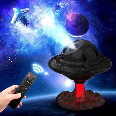 #ad UFO Starry Projector Galaxy Bedroom Night Light Lamp Nebula LED Lamp for Kids