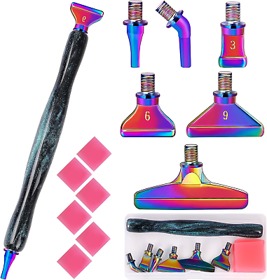 #ad Diamond Painting Pen Accessories Tools Set1Pcs Glitter Diamond Art Pen and 6Pcs