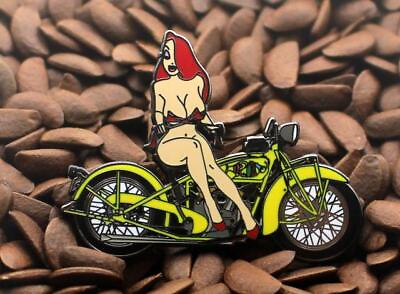 #ad Jessica Rabbit Pins Fantasy Motorcycle Bobber Chopper Pin R