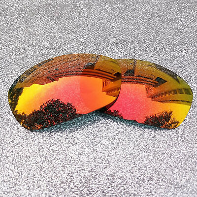 #ad 2 Sets Fire Red Polarized Lenses For Oakley Straight Jacket 1999 Sunglass $12.99