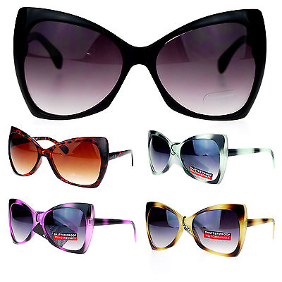 #ad Womens Designer Fashion Oversized Butterfly Cat Eye Gradient Lens Sunglasses
