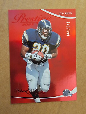 #ad 2023 Panini Prestige Xtra Points Premium Red #168 Natrone Means 399