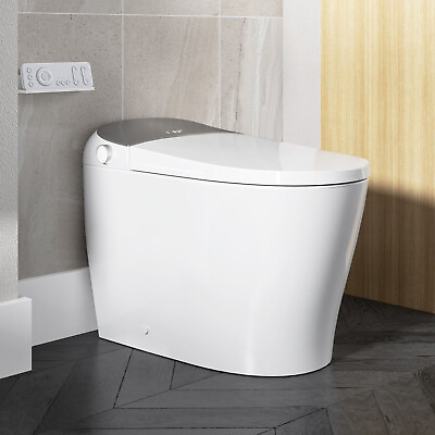 #ad HOROW Smart Bidet Toilet Heated Seat LED Display Elongated Toilet 1.27GPF Flush