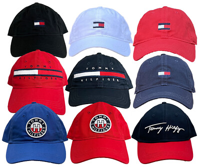 #ad Tommy Hilfiger classic embroidered tommy flag logo signature hat baseball cap