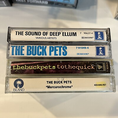 #ad Cassettes Lot The Sound Of Deep Ellum Texas Band’s The Buck Pets Alternative