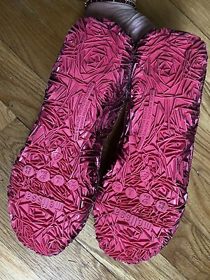 #ad Melissa yellow slippers rubber sandals and floral sequin pink flats