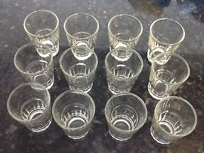 #ad 1 Doz Shot Glasses Glass Barware Shots Drink Shooter Rum Gin Vodka 1.5 oz Doz