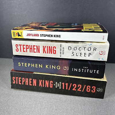 #ad Stephen King Horror Lot 4 Trade Paperback Books Doctor Sleep Joyland Institute