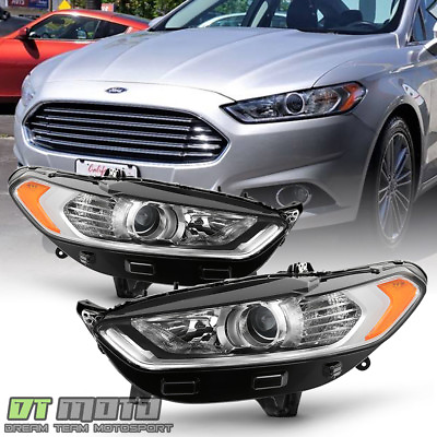 #ad 2013 2014 215 2016 Ford Fusion Headlights Lights Lamps Pair set LeftRight 13 16