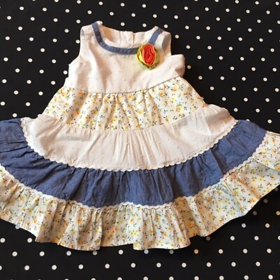 #ad Nannette Baby dress jumper romper one piece 0 3 3 3 6 24months 2 2T EUC CHOICE