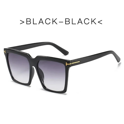 #ad Square Sunglasses Women 2024 Vintage Brand Oversize T Women#x27;S Sun Glasses Black