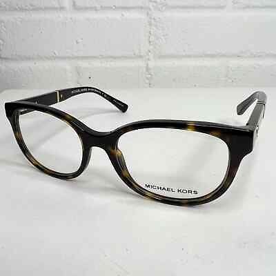#ad Michael Kors MK 4032 3180 Rania III Cat Eye Havana Gold Eyeglasses 49*17 H1843