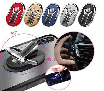 #ad Rotating Mobile Phone Bracket Multipurpose Ring Holder Car Vent Clip Mount $6.99