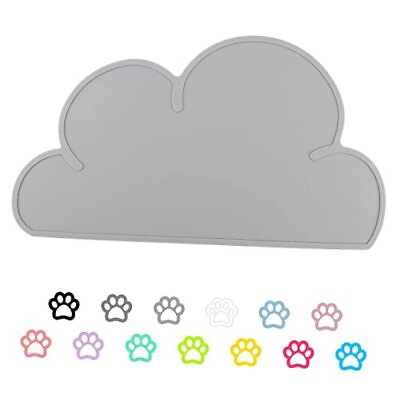 #ad Pet Food Mats–Dog Cat Feeding Mat Top Grade Cloud Silicone Pad Anti Slip