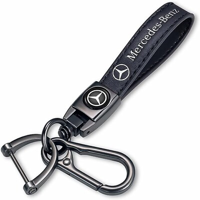 #ad Mercedes Keychain Leather Fast Ship