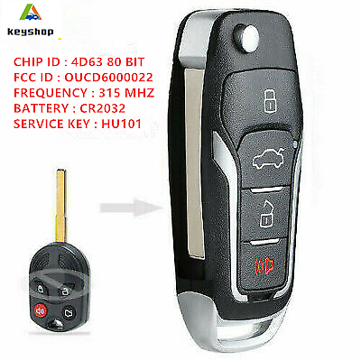#ad Upgraded FLIP KEY REMOTE FOR 2012 2018 FORD FOCUS CHIP KEYLESS ENTRY ALARM FOB