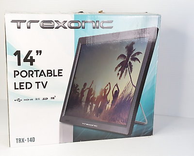 #ad Trexonic Purple Portable Rechargeable 14quot;LED TV TRX 14D