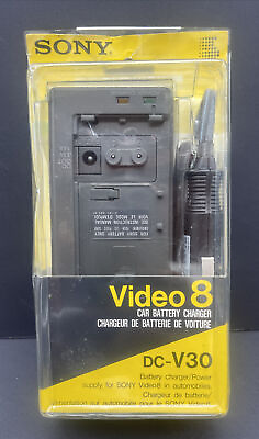 #ad Sony DC V30 video 8 car battery charger For NP 55 and NP 77 open box