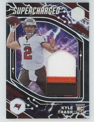 #ad Kyle Trask 2021 Panini Elements Supercharged Silver RC 47 Jersey #SCH KTR Tampa