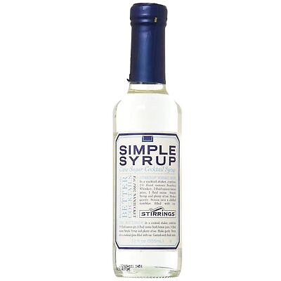 #ad Stirrings Pure Cane Simple Syrup Cocktail Mixer 12 ounce bottle Pack of 1...