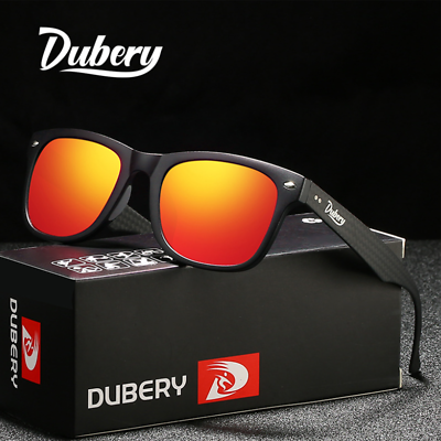 #ad DUBERY Carbon Fbre Polarized Sunglasses For Men Women Fishing Driving Glasses