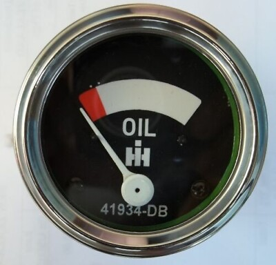 #ad IH Farmall Oil Pressure Gauge fits Super H HV M MV MTA W4 W6 W6TAW9